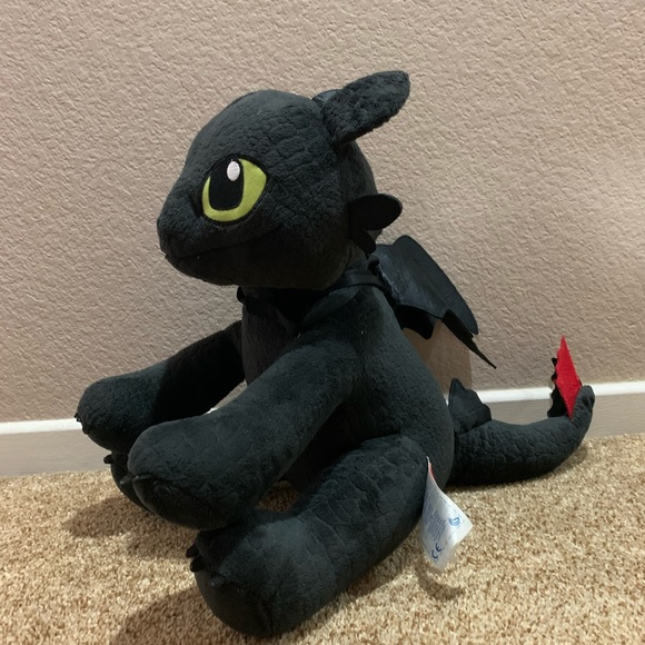 How to Train Your Dragon- Toothless Build-A-Bear/Dreamworks Stuffed Toy - Picture 2 of 5